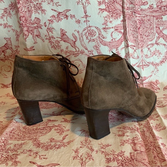 Ralph Lauren Collection purple label brown suede booties size 9 1/2 - Picture 4 of 13